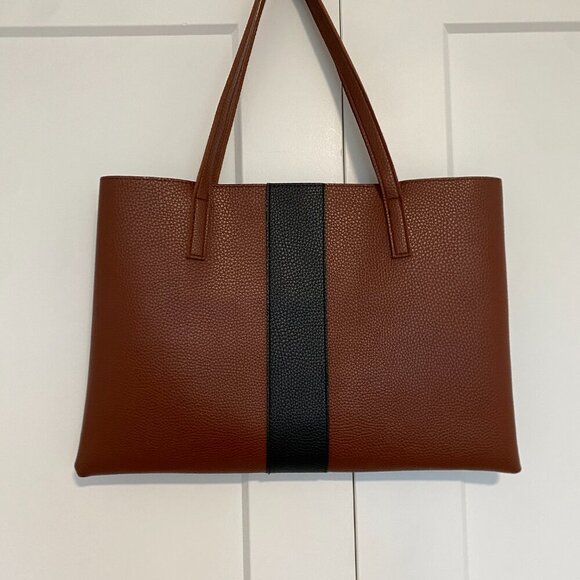 Vince Camuto Leather Pebble Shoulder Tote‎ Laptop Bag - Picture 4 of 5